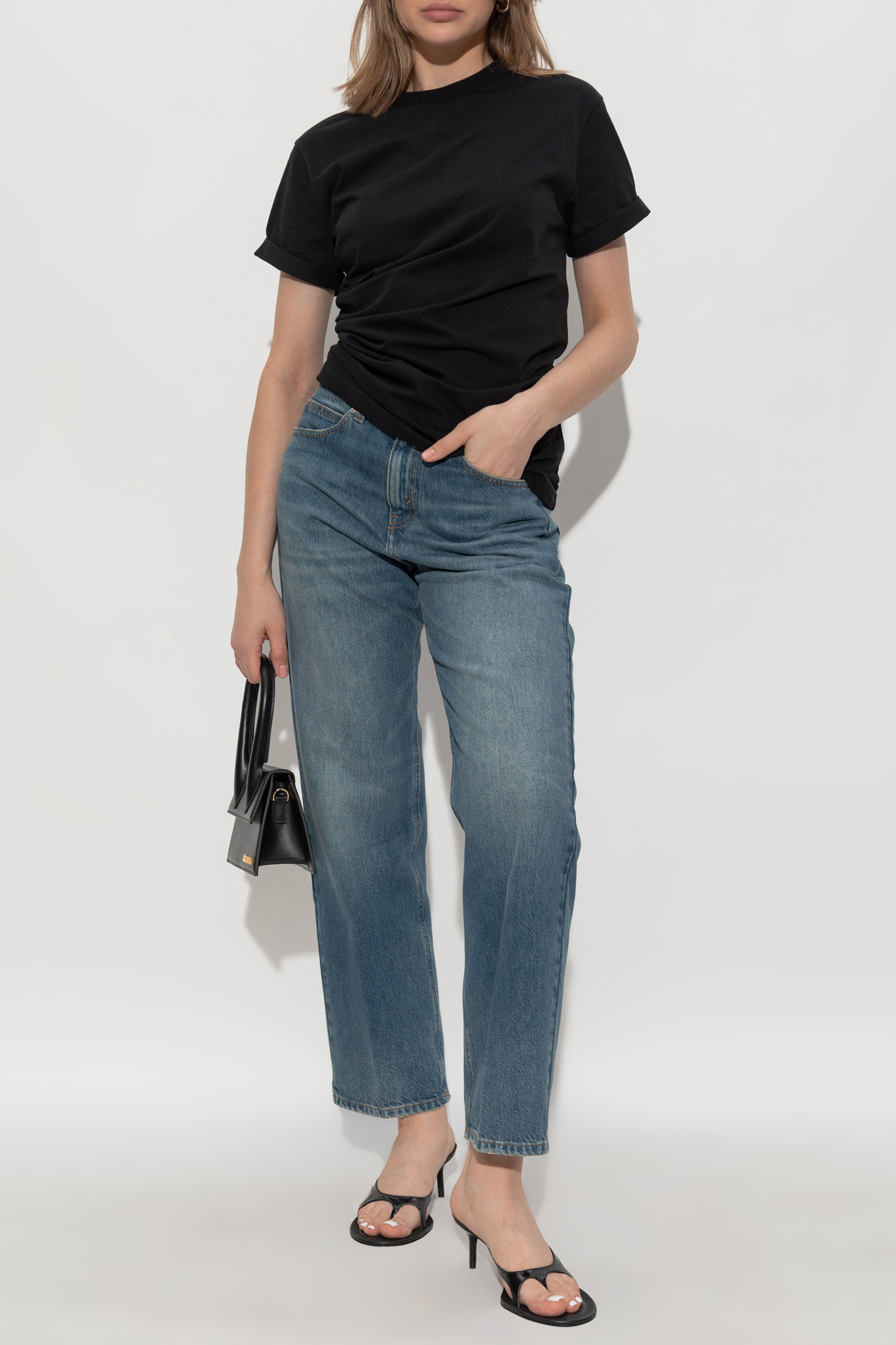 Victoria Beckham address-print Cotton T-shirt | White | FARFETCH